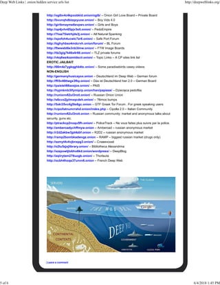 deep web link