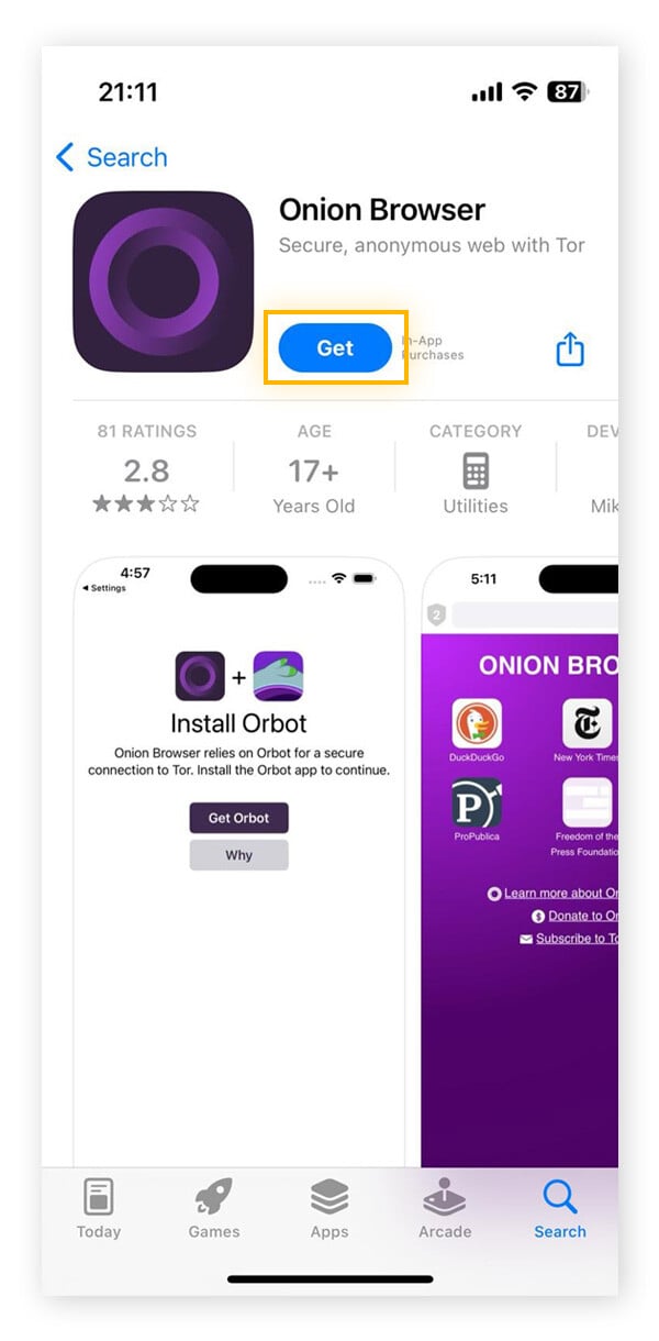 access dark web on iphone