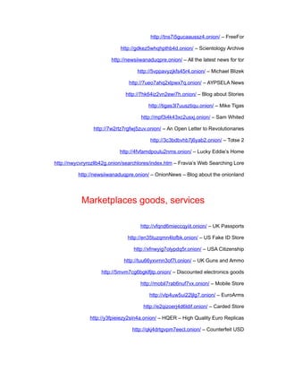 how to search the dark web